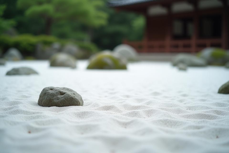 禅庭園での瞑想体験